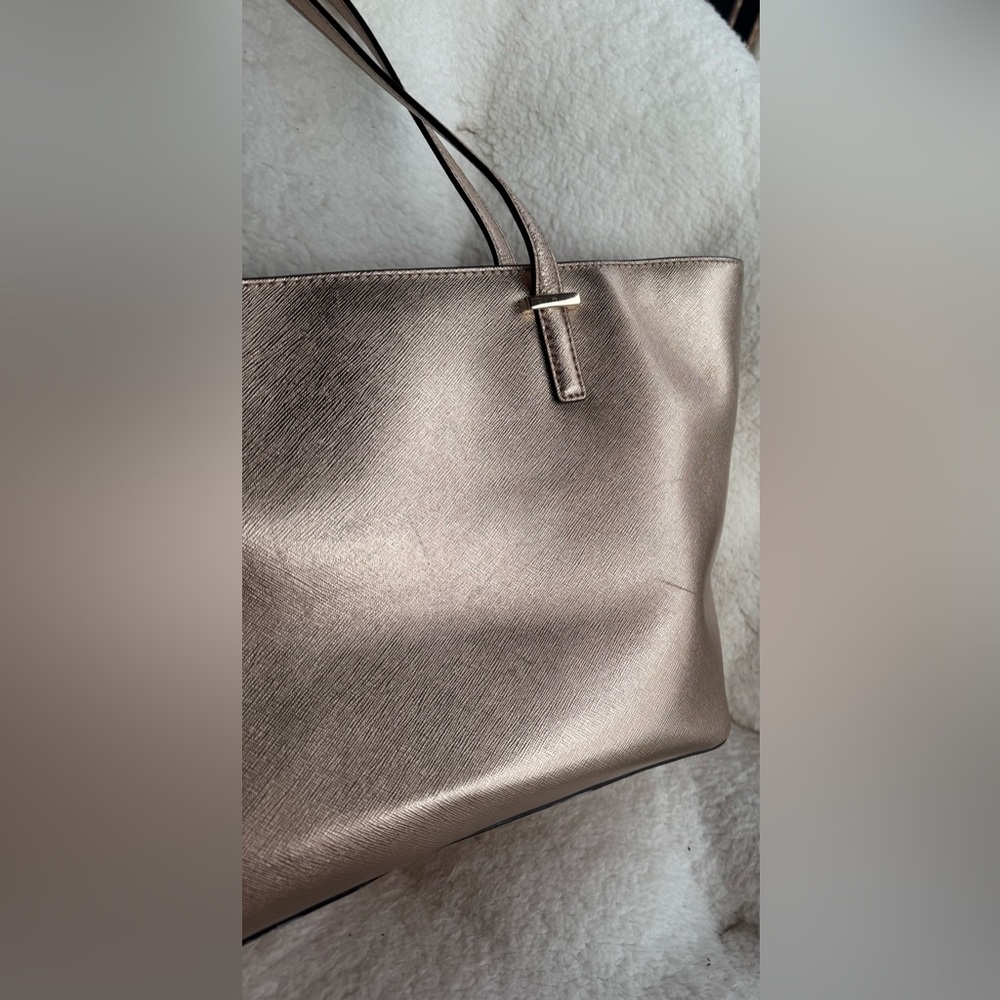 Kate Spade New York Cedar Street Mini Harmony Leather Tote, gold rose color - Picture 6 of 16
